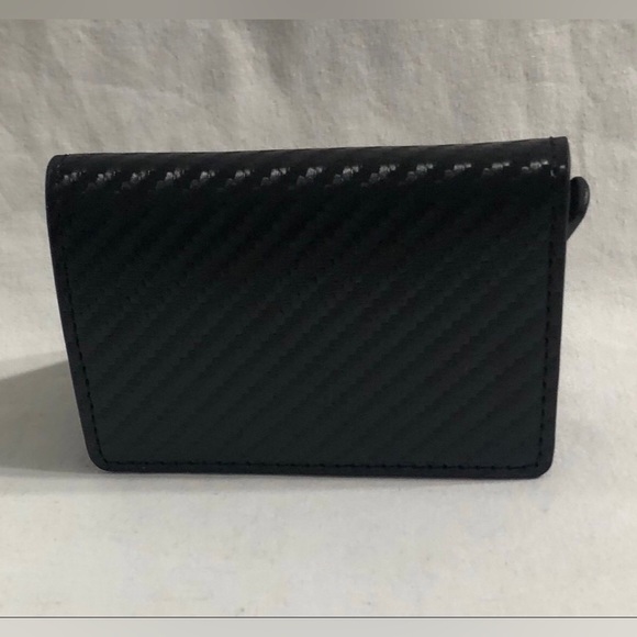 Men’s wallet anti theft casual multi cards money slots. Black - Picture 6 of 8